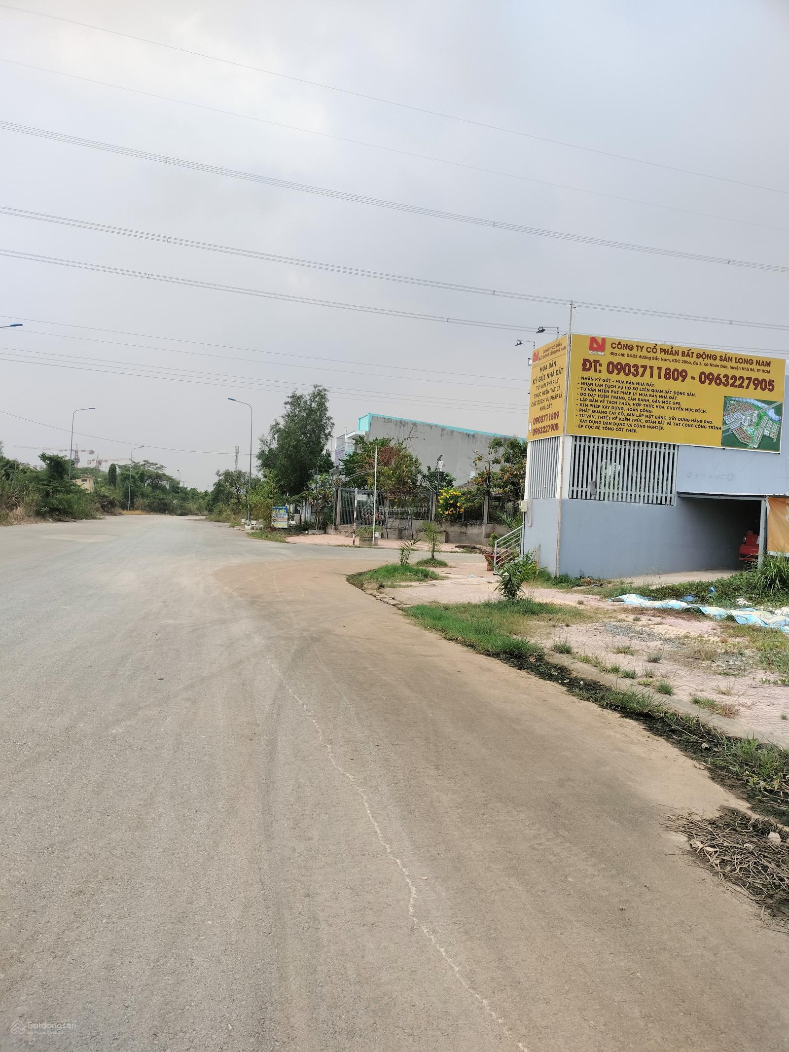 Bán đất thổ cư đã có sổ 5x18m, đường 14m, khu vực Nhơn Đức, Nhà Bè, giá 3tỷ450