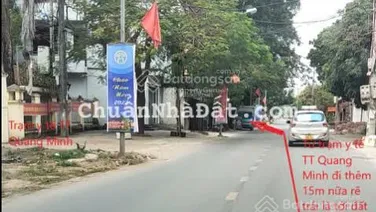 Bán đất đấu giá tổ 3, thị trấn Quang Minh cơ hội đầu tư sinh lời cao 102,4m2 mặt tiền 5m