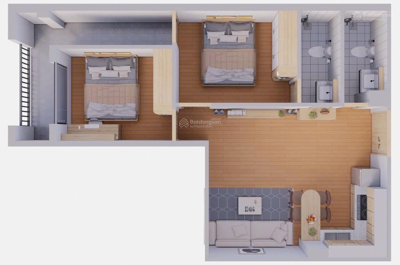 Chính chủ cần bán căn chung cư 2 ngủ 2 vs 59m2 tại phường Quảng Thành Tp Thanh Hóa giá chỉ 900tr