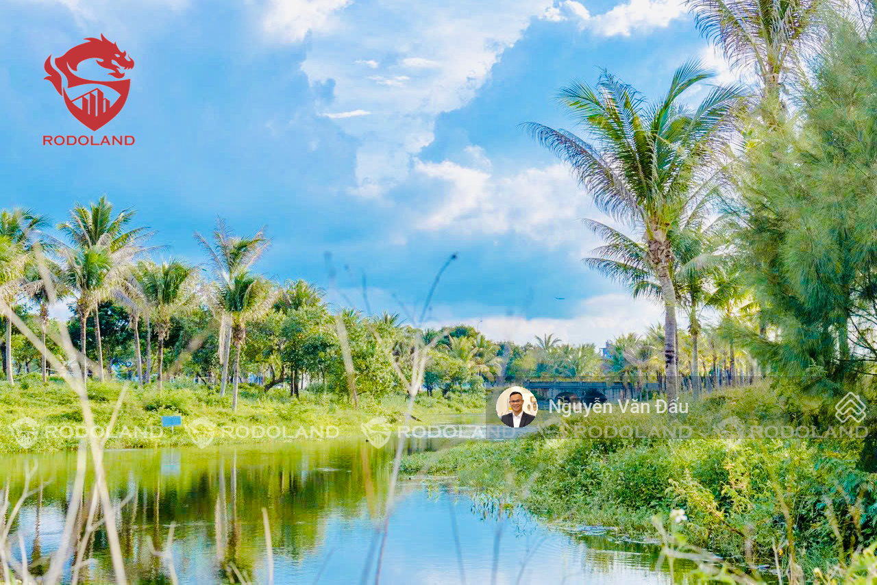 Bán 665m2 đất biệt thự FPT khu vip R1, view sông Cổ Cò, 3 mặt tiền - BĐS Rồng Đỏ chuyên FPT.