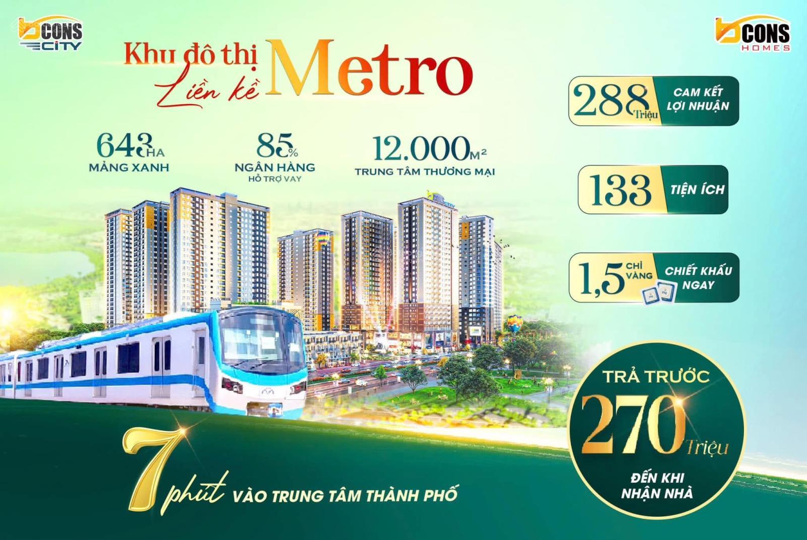 Giỏ hàng nội bộ căn rẻ nhất còn lại của Bcons City, sẵn hợp đồng cam kết thuê, LH: 0899 525 *** Thông