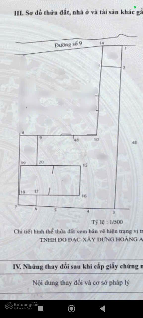 Bán 1000m2 mặt tiền đường 9 Long Bình sát Vinhomes Tp Thủ Đức