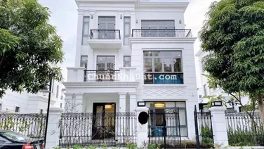Cho thuê BT 400m2, cạnh hồ điều hòa Vinhomes Harmony, 05PN, nội thất nhập khẩu, giá 60 tr/th