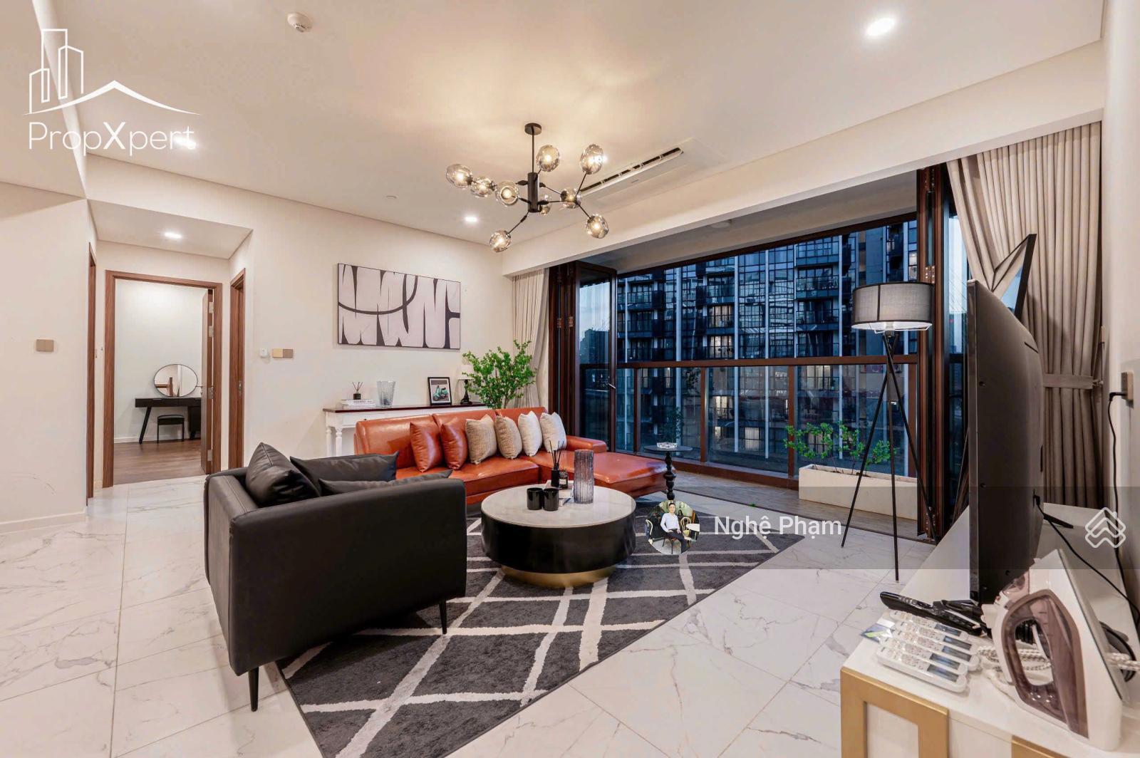 Cho thuê căn hộ 3PN Galleria, Metropole Thủ Thiêm full nội thất mới đẹp view cầu Ba Son. 0932 106 ***