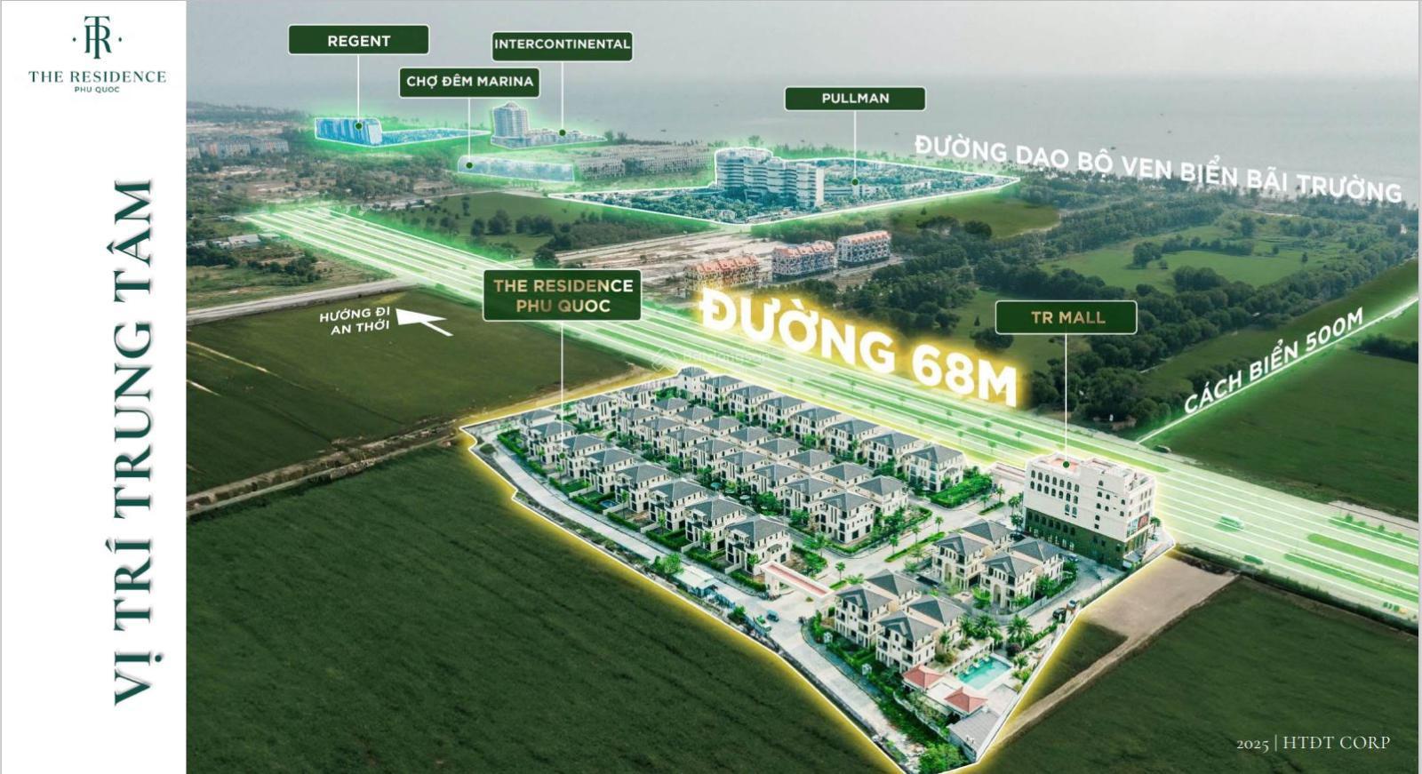 Bán siêu phẩm mặt đại lộ tỷ đô rộng 68m, tại bãi Trường Phú Quốc. Biệt thự 450m2 giá 30 tỷ full NT