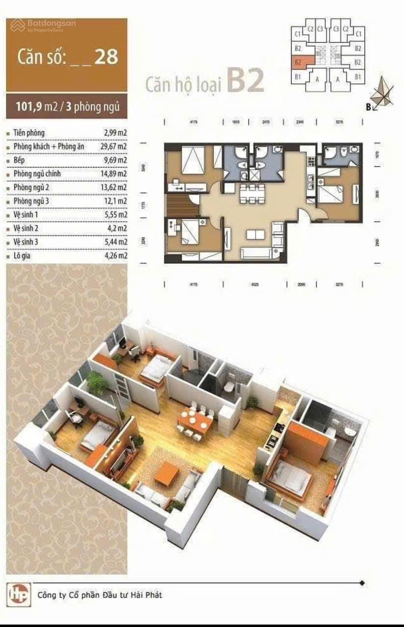 Cho thuê căn 102m2 3PN 3VS nhà đủ đồ chỉ việc ở giá 11tr tr/th LH 0935 414 ***