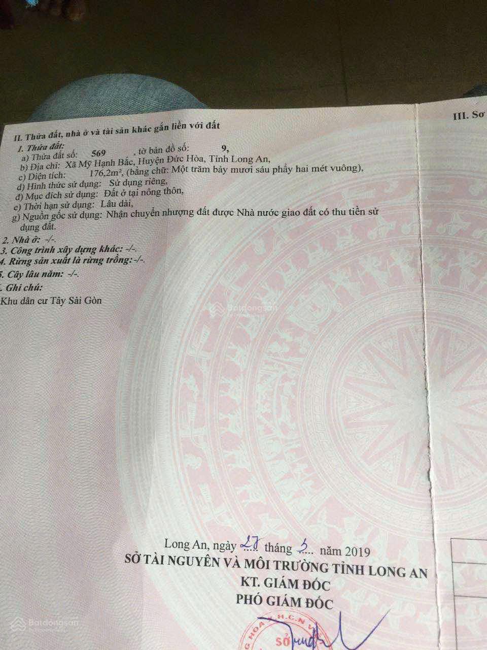 Lô góc 2 mặt tiền Khu dân cư Cát Tường Phú Sinh xã Mỹ Hạnh Bắc. Huyện Đức Hòa. Tỉnh Long An