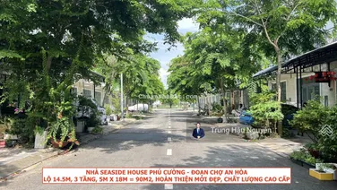 Nhà Seaside House Phú Cường gần chợ An Hòa. Lộ 14.5m, 3 tầng, 5x18m, hoàn thiện đẹp mới cao cấp SHR