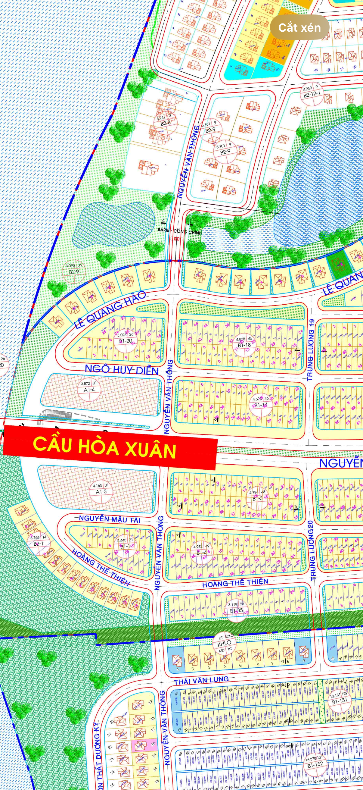 Bán nhanh cặp đất Ngô Huy Diễn đảo 1 Hoà Xuân ngay cổng Euro village 2