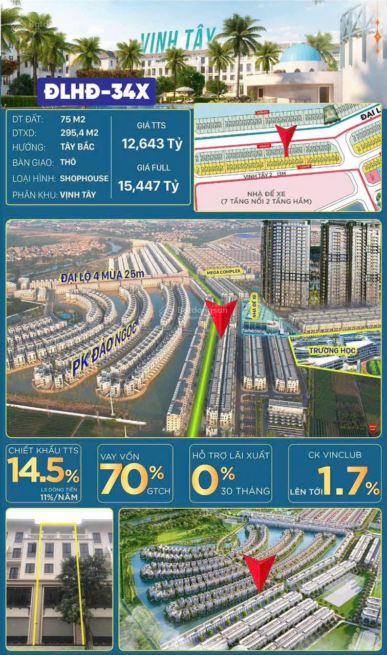 Bán căn Sao Biển xẻ khe 84,5m2, gần công viên, quảng trường kinh đô ánh sáng, chung cư Masteri