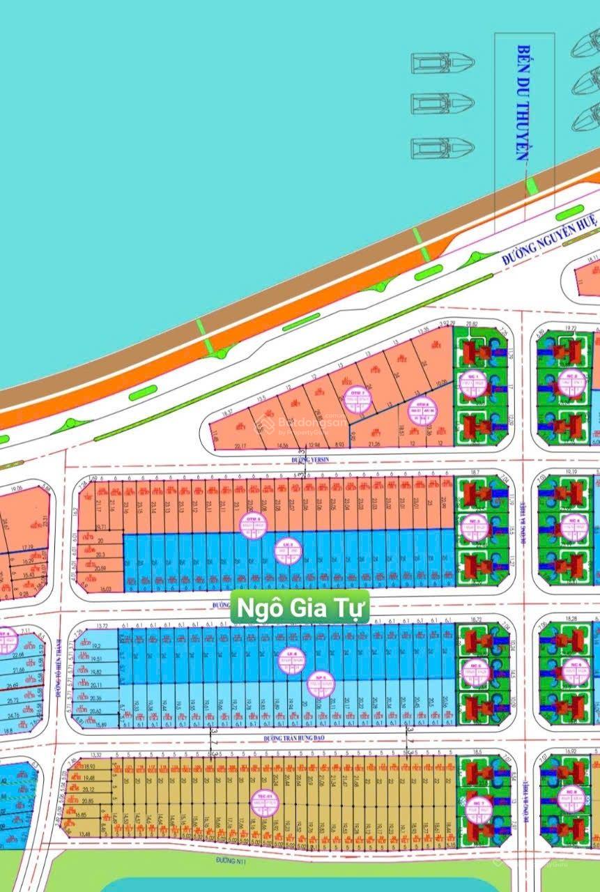 Cần bán lô đất đẹp ngang 6m đường 16m thông suốt cả dự an Nam Sông Cái