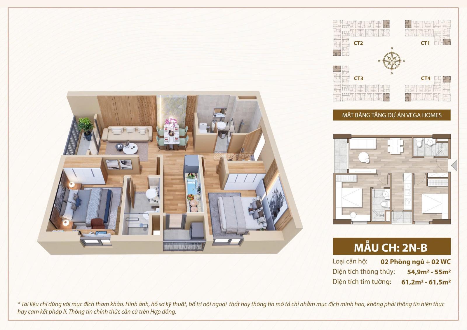 Bán chung cư Vegahomes vào tên hồ sơ trực tiếp giá gốc chủ đầu tư