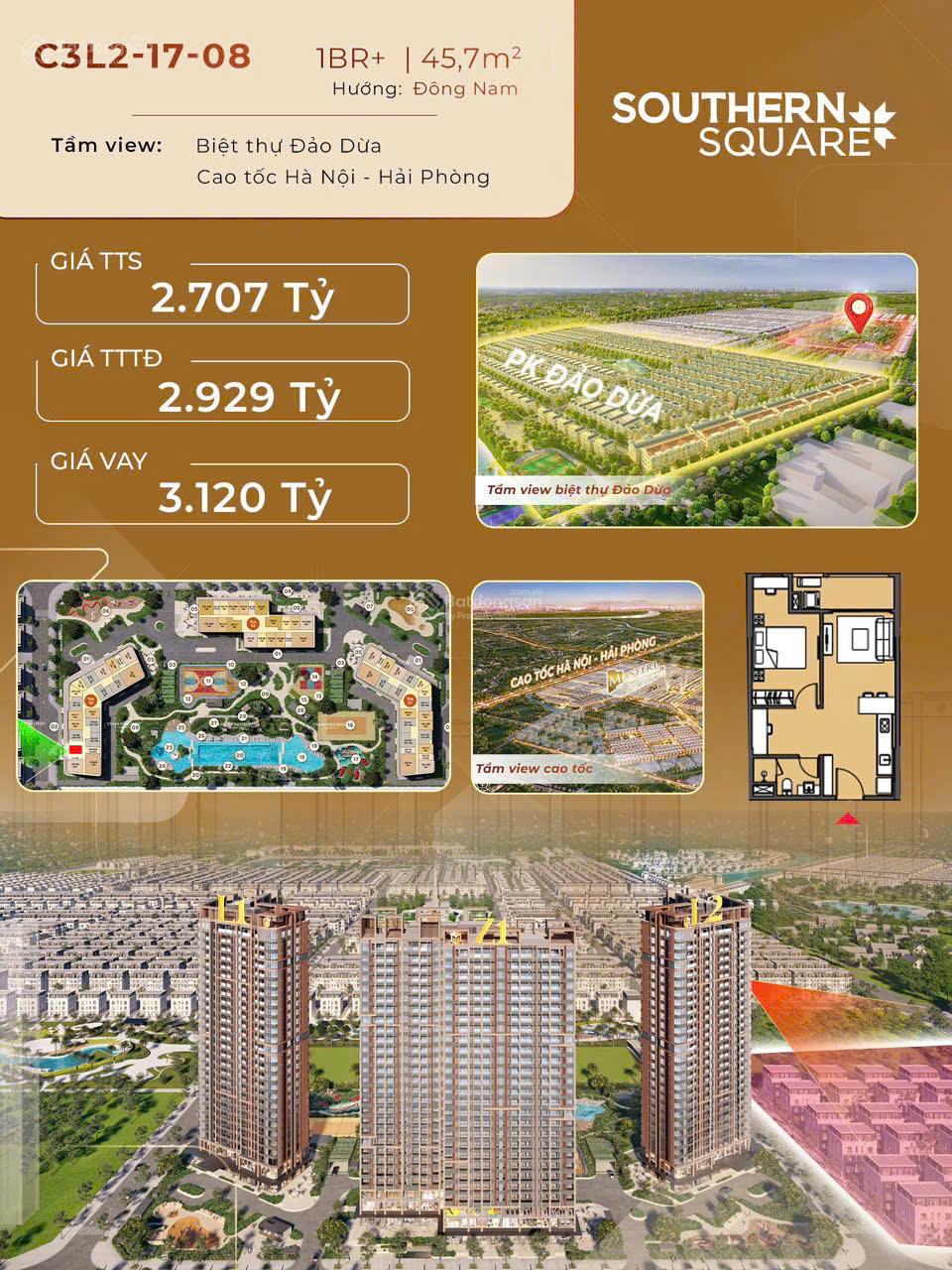 Quỹ căn Trinity Square trung tâm Ocean Park 2 - Giá rẻ nhất thị trường cơ hội vàng cho khách đầu tư