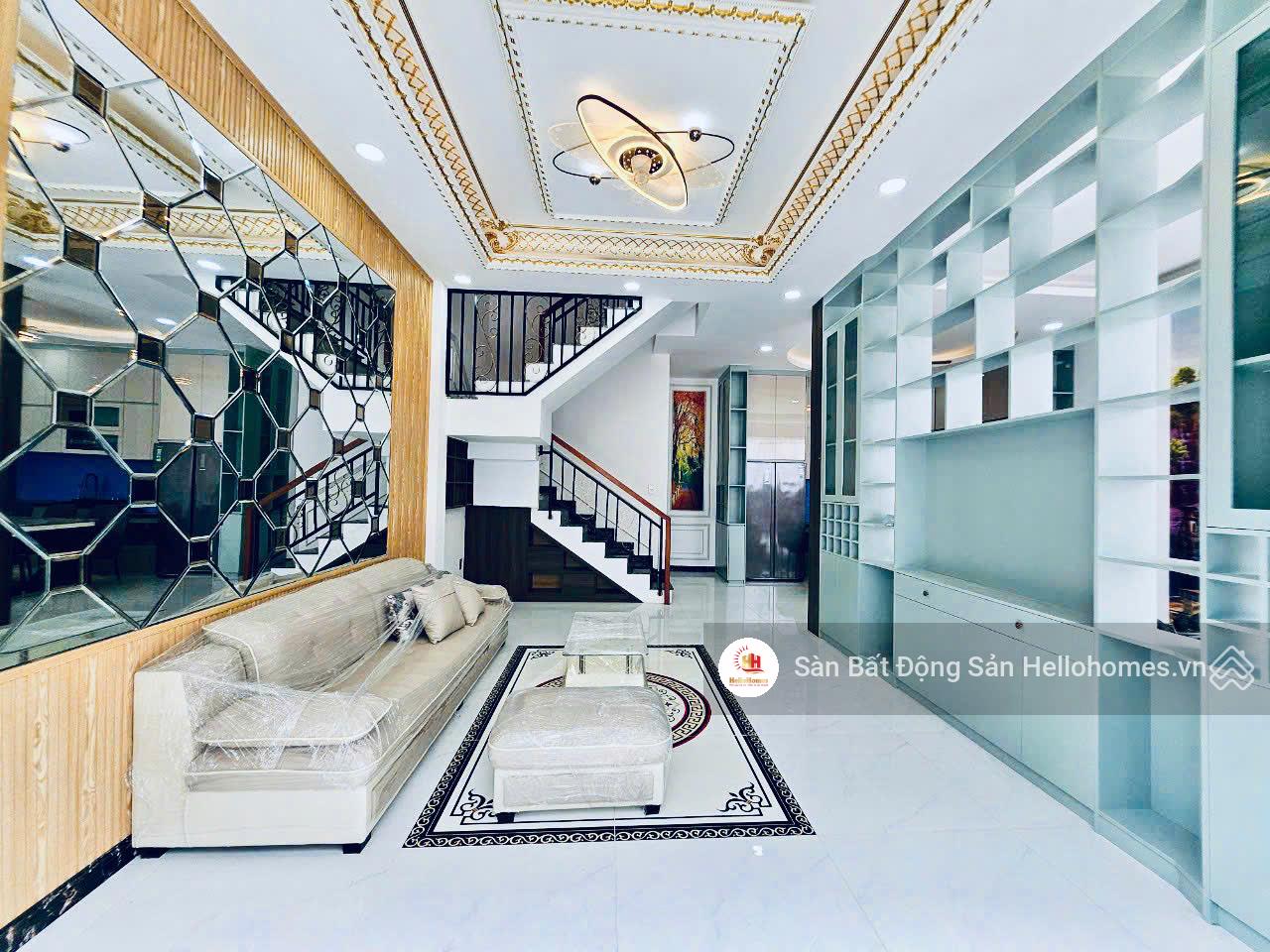 Bán nhà đẹp đúc 2 lầu - full nội thất - hẻm ôtô 5m - Nguyễn Văn Quá, Quận 12, 7,5x8,5m, 6 tỷ 800