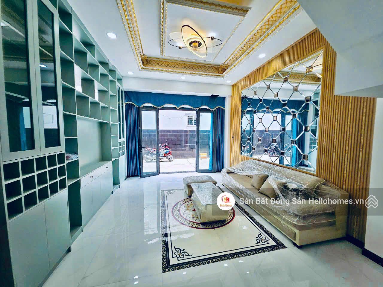 Bán nhà đẹp đúc 2 lầu - full nội thất - hẻm ôtô 5m - Nguyễn Văn Quá, Quận 12, 7,5x8,5m, 6 tỷ 800