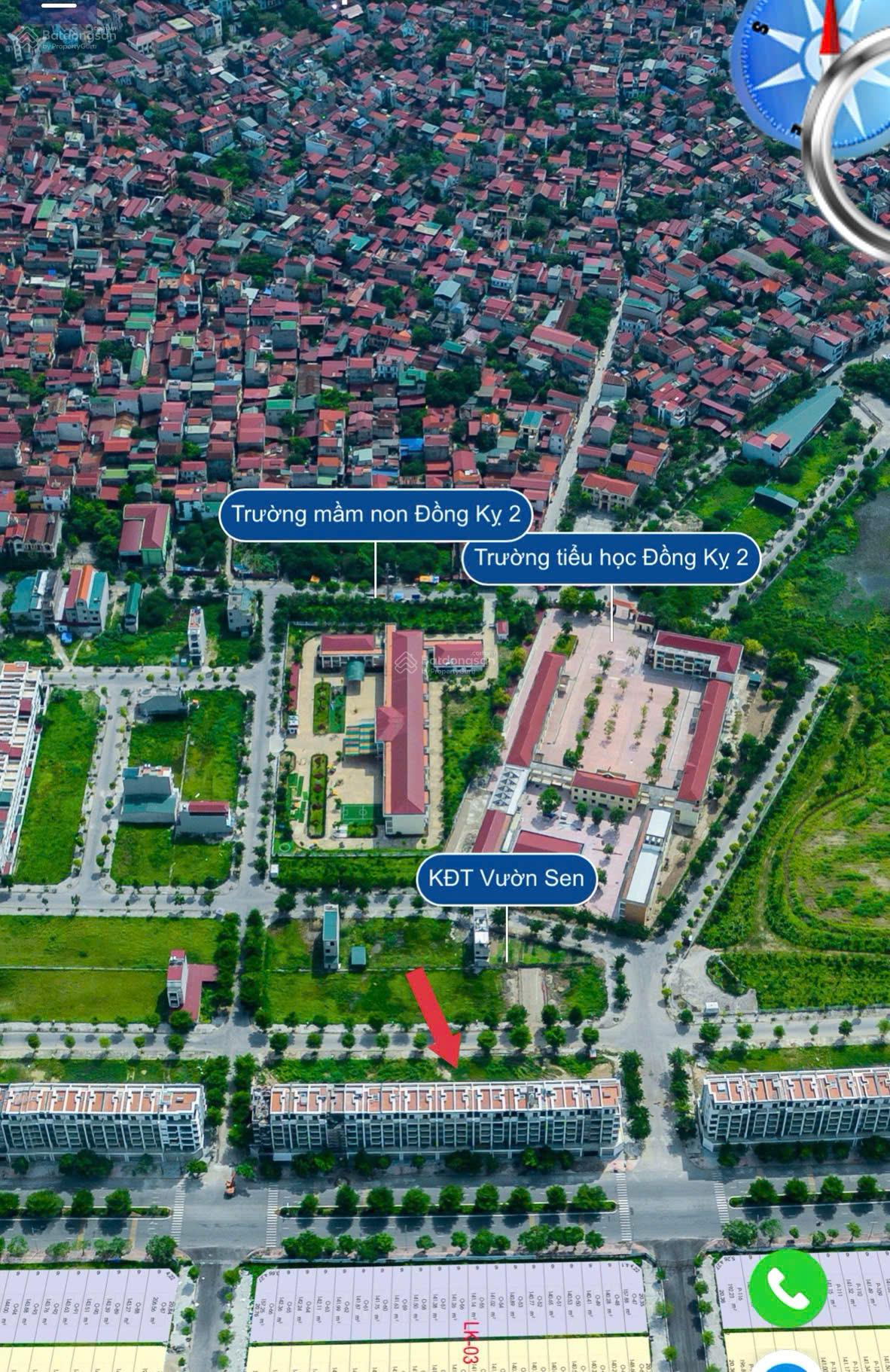 Lo27 - KĐT Vườn Sen, Từ Sơn. Mặt tiền 6m