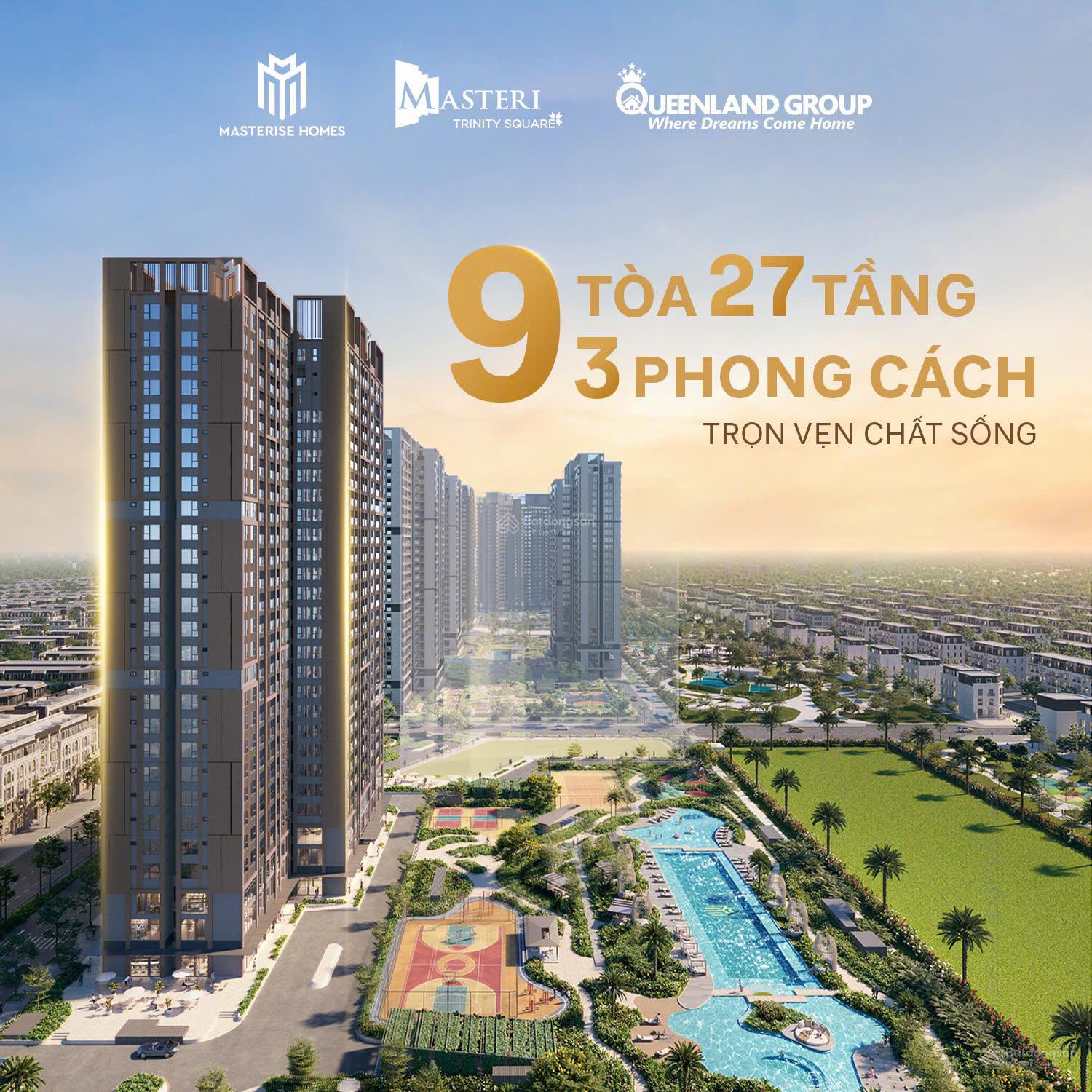 Chung cư Trinity Square Masterise Homes, Vinhomes Ocean Park, giá chỉ nhỉnh 50tr/m2, CK 14.5%
