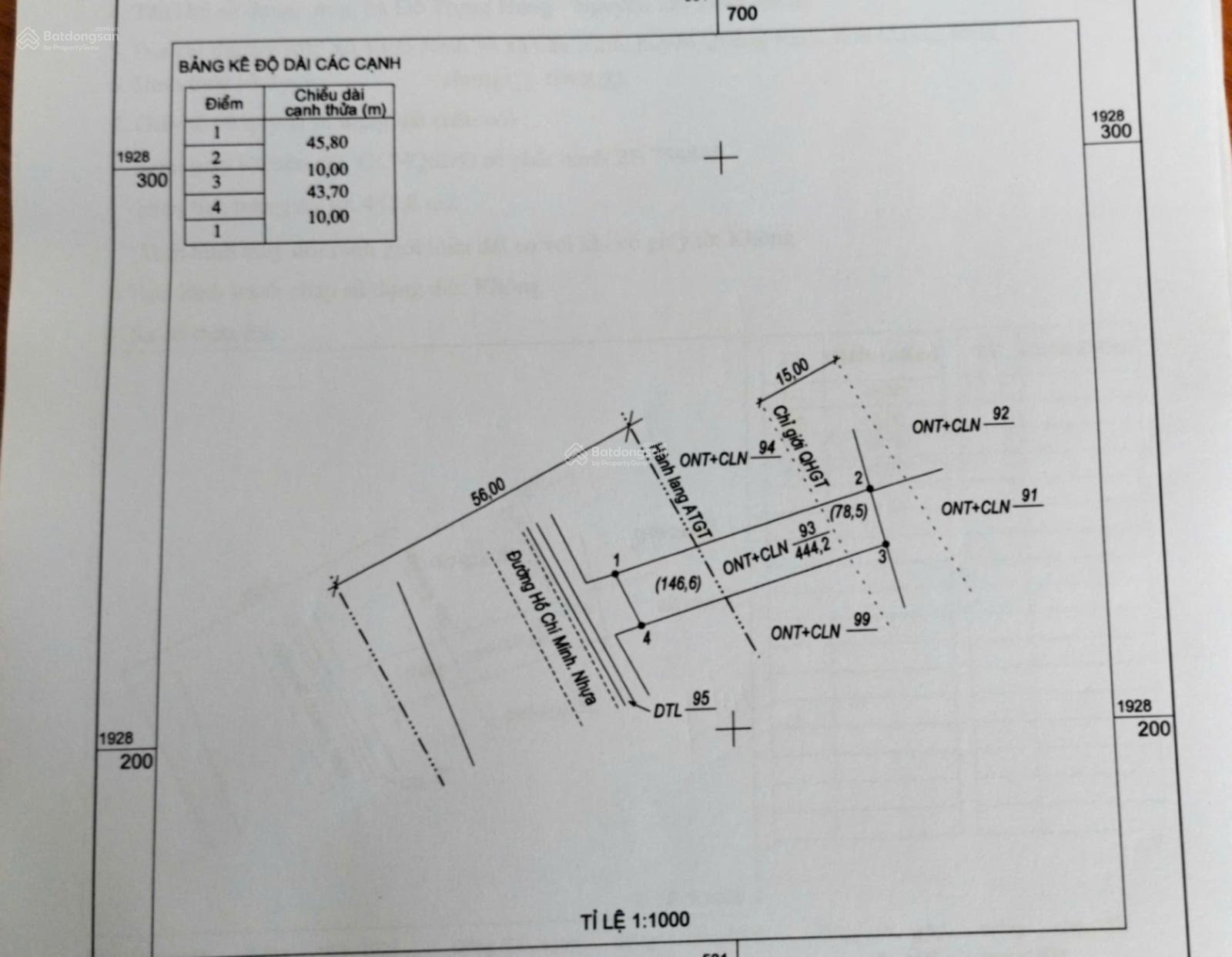 Cần bán lô đất mặt tiền đường Hồ Chí Minh, ngay cạnh trục đường 36m về Nhật Lệ 2 TP Đồng Hới