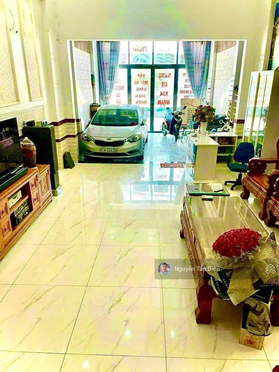 Nhà 1 trệt 2 lầu 1 lửng mặt tiền Lê Thị Trung An Phú TP Thuận An Bình Dương