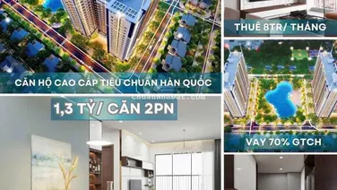 QUỸ CĂN ngoại giao Tầng 6-12 View hồ - GIÁ 1,3 tỷ - Sát cạnh KCN 1.000ha lớn nhất Miền Bắc