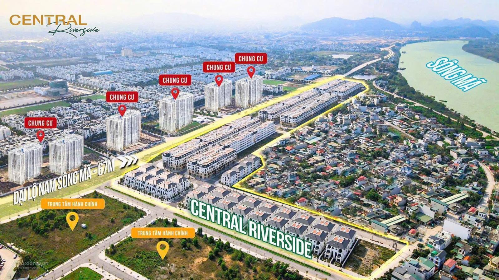 Suất mua ưu đãi tặng ngay 100tr- 300tr mua dự án Central Riverside Thanh Hóa đối diện Vinhome T.Hóa