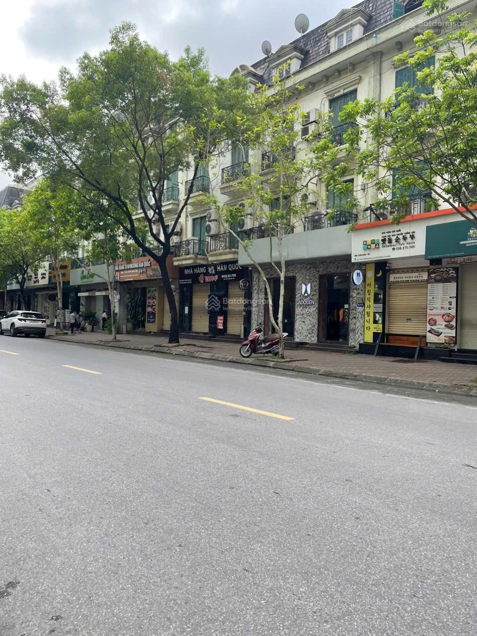 Bán nhà mặt phố KĐT Mỹ Đình Sông Đà. 91m2, xây 4 tầng + hầm. MT 5m. 2 mặt thoáng. KD tốt