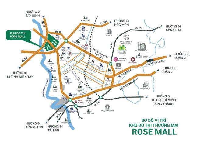 Bán lỗ 650 triệu! Siêu phẩm nền đẹp 72m2 tại An Nông 5 Rose Mall, Đức Hòa. Vị trí vàng. Sổ riêng
