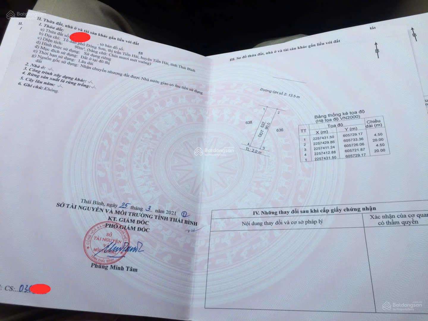 Bán đất đấu gía khu CN Tiền Hải, phân lô vỉa hè, hạ tầng đẹp, sổ đỏ, chỉ 1,3 tỷ/lô