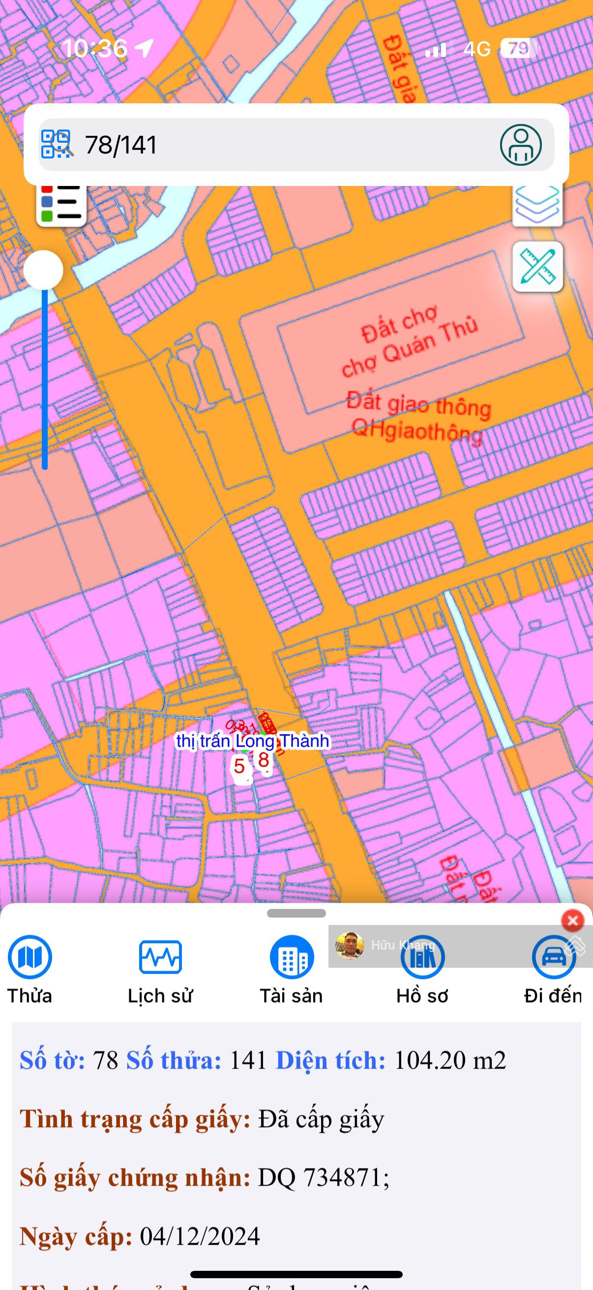 Mặt tiền đường Lê Duẩn đối diện chợ mới Long Thành DT ngang 6m x 17,31m TC 100% giá 17,5 tỷ sổ hồng