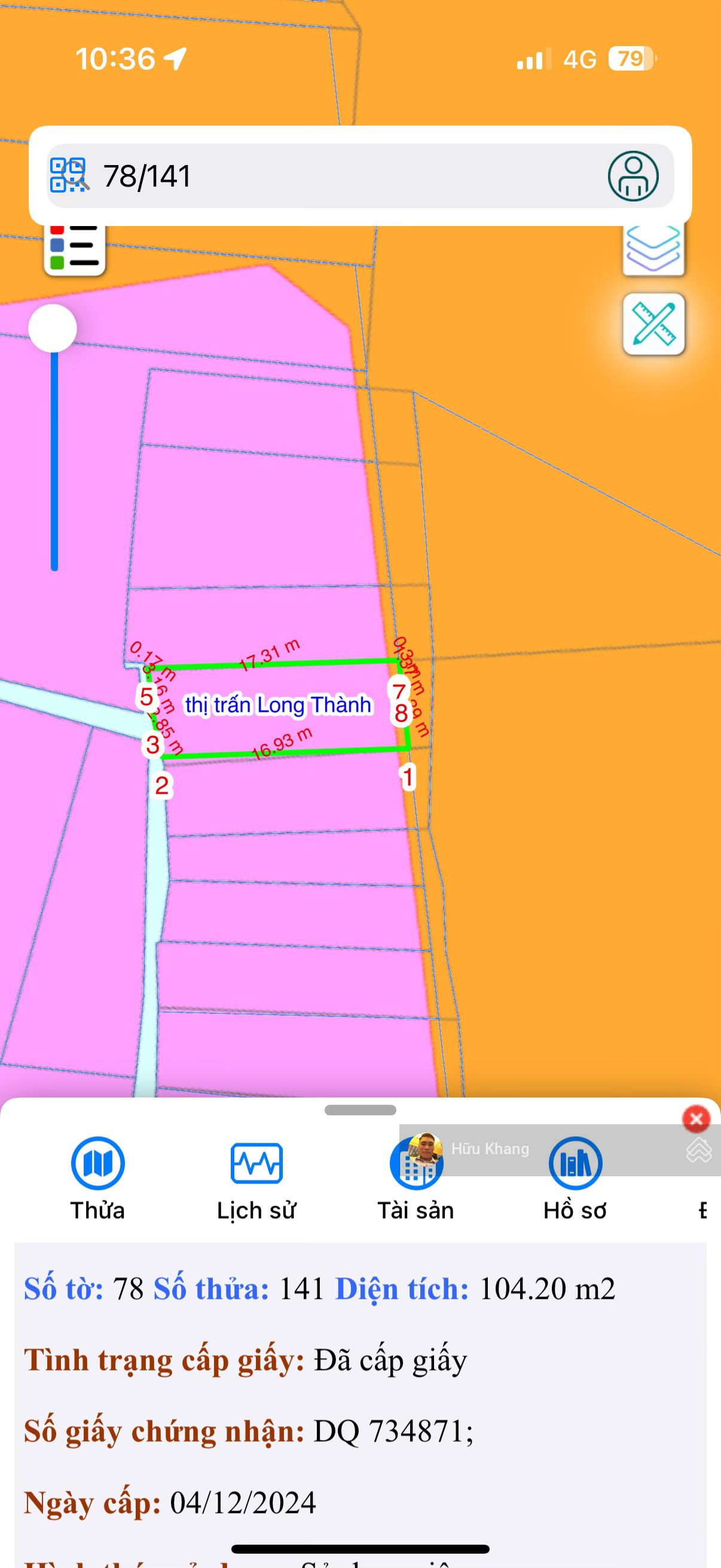 Mặt tiền đường Lê Duẩn đối diện chợ mới Long Thành DT ngang 6m x 17,31m TC 100% giá 17,5 tỷ sổ hồng