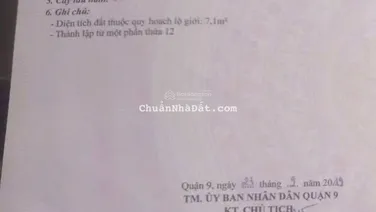 Cần bán nhà cấp 4 đường 208 phường tân phú tp thủ đức