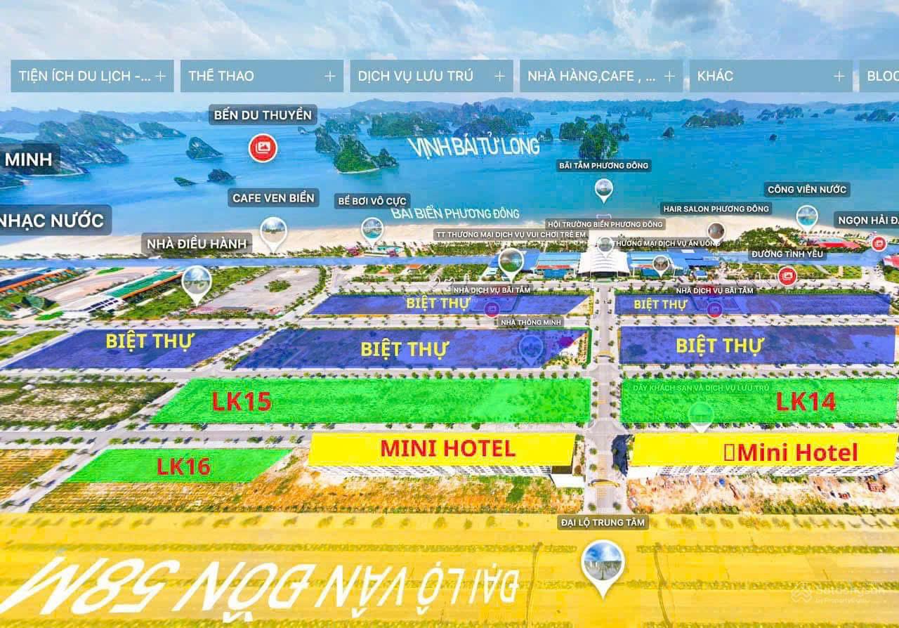 Shophouse mặt đường 58m Phương Đông Vân Đồn 87,5m2. 140,75m2. 262,5m2 giá mua trực tiếp CĐT ib LH