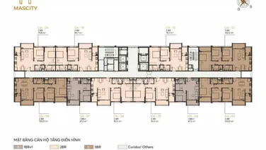 Bán căn hộ 2PN, 2WC, 81m2 tại MasCity Bắc Giang, giá 3,5 tỷ VND