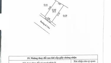 Bán Đất Thổ Cư - Ngay Cạnh Chợ Nhổn - Đường Ô Tô Tránh Nhau Diện tích: 55m, mặt tiền 5.7m.