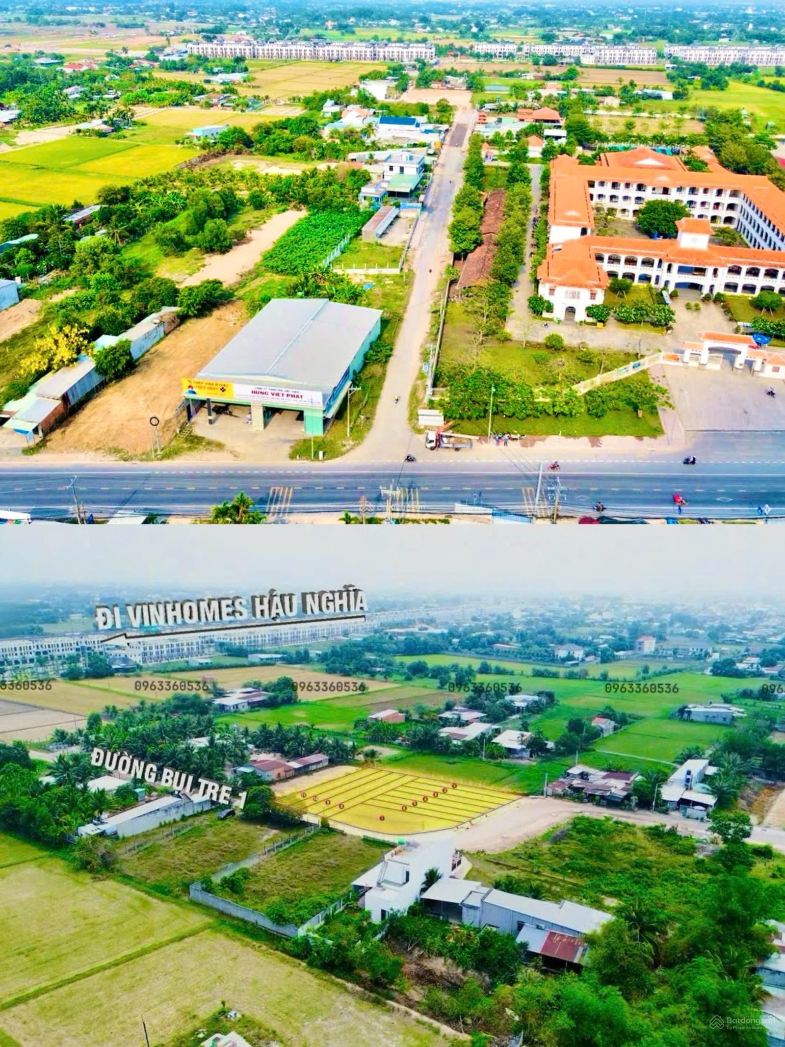 Cần bán nhanh lô đất 5x25m liền kề khu nhà phố 3/2 Vin Hậu Nghĩa, giá F0 bán 3tỷ090, sổ hồng riêng