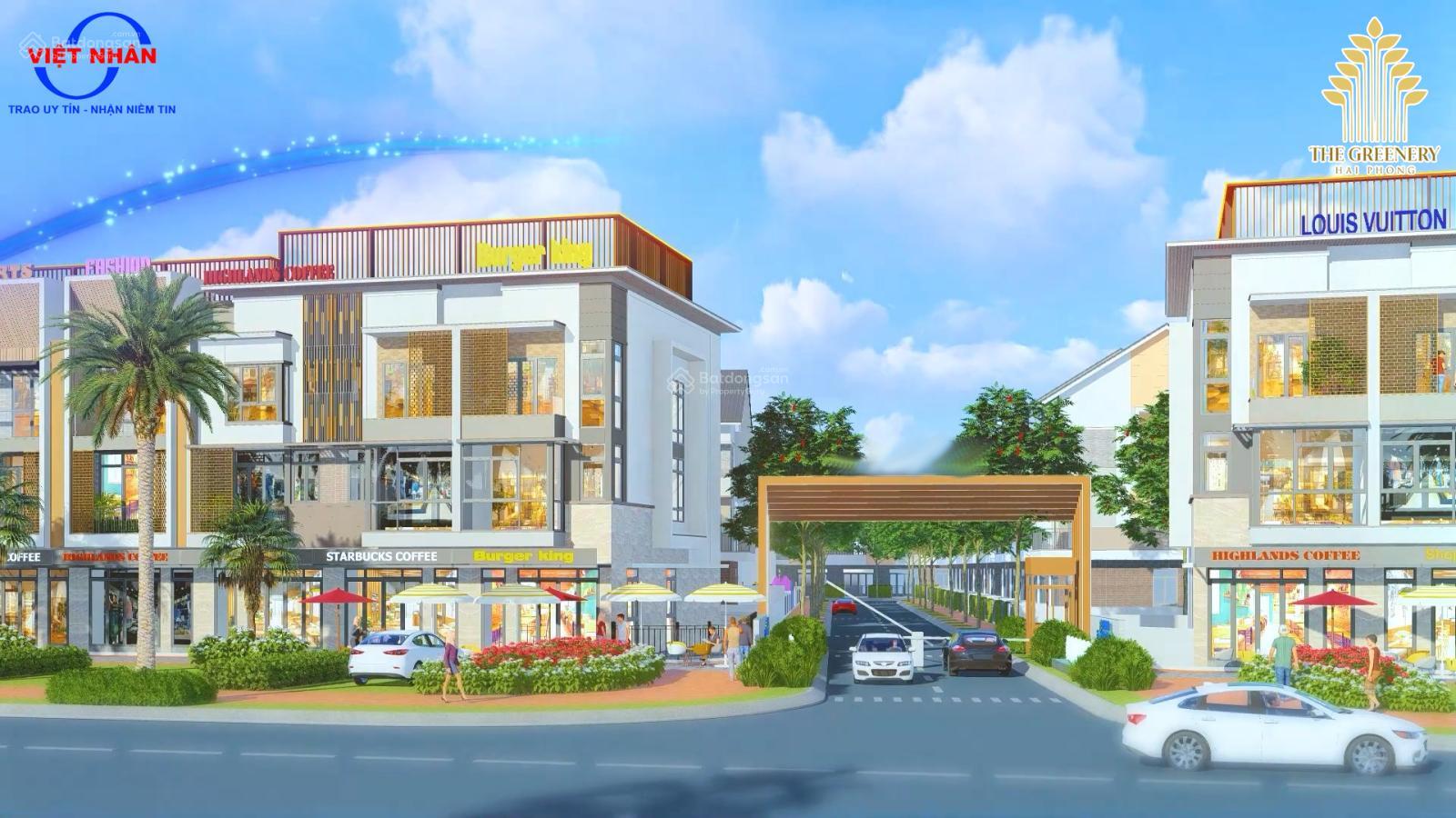 Bán căn liền kề 75m2 The Greenery Hải Phòng - Giá 4,xxx Tỷ