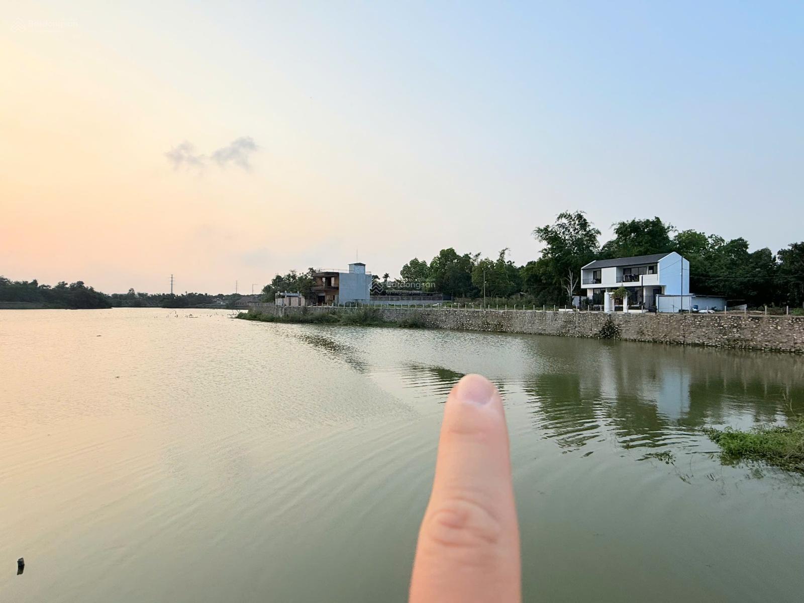 Tôi bán gấp lô đất 743m2 view hồ Hạ Bằng, khu CNC Hòa Lạc, MT 25m view trực diện ra hồ rộng 8ha