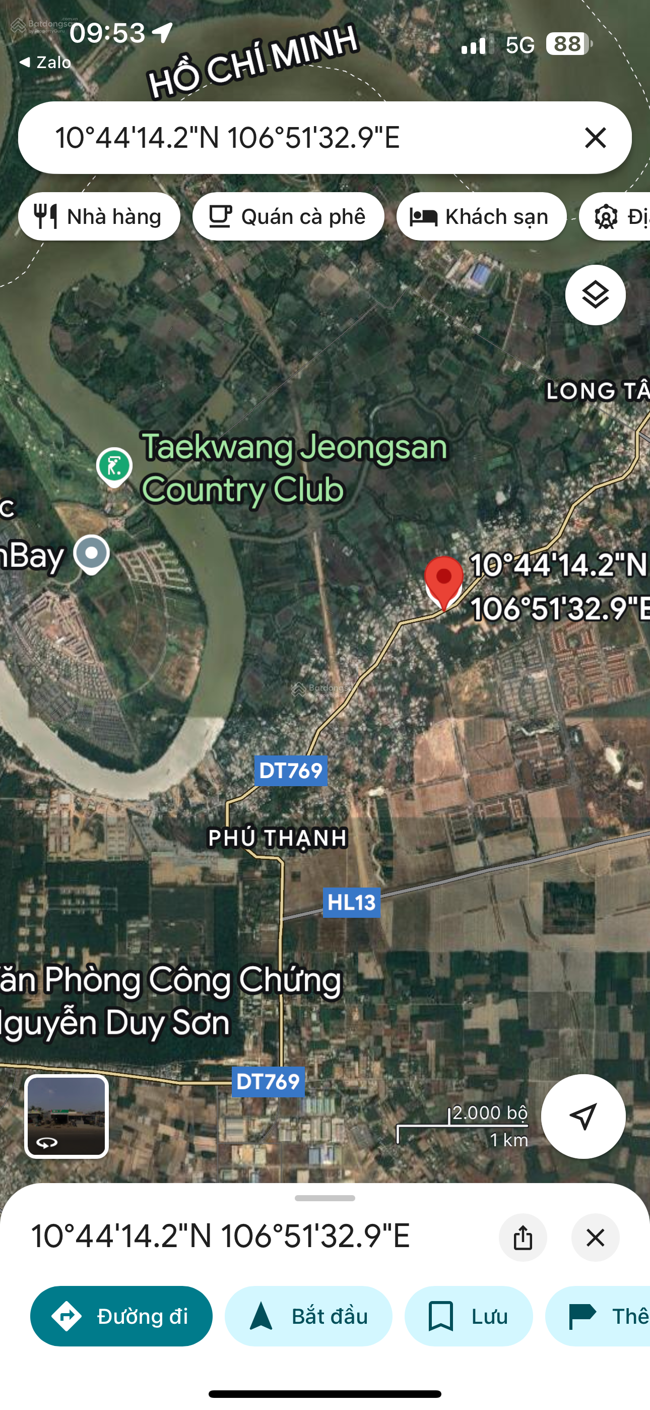 Mặt Tiền Lý Thái Tổ 1.196m2 thổ cư 250m2 Giá 9.5 Tỷ