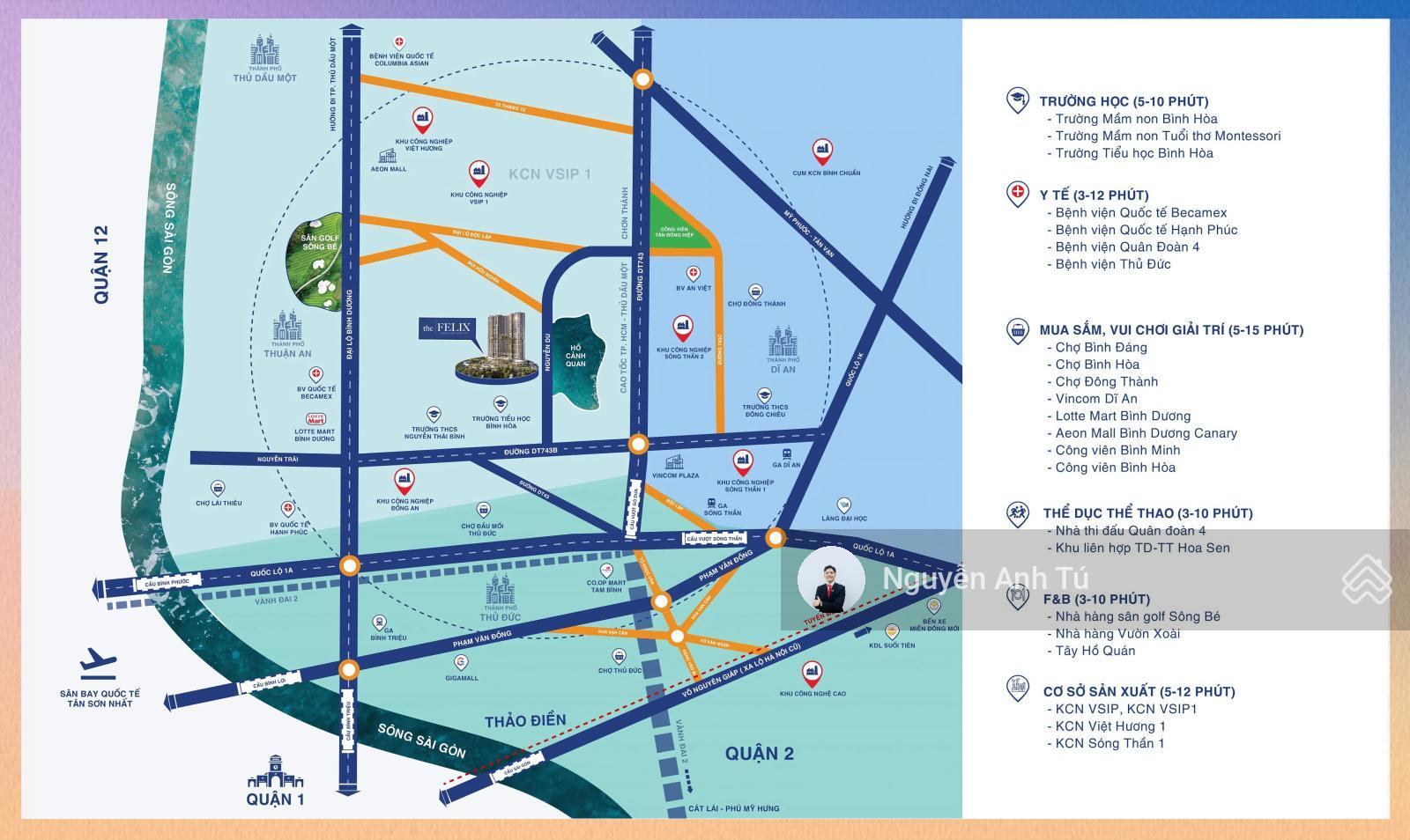 Bán căn hộ The Felix liền kề Aeon Mall Bình Dương, DT 45m2 01PN 01WC full NT, giá từ 1,53 tỷ/căn Bán căn hộ The Felix liền kề Aeon Mall Bình Dương, DT 45m2 01PN 01WC full NT, giá từ 1,53 tỷ/căn
