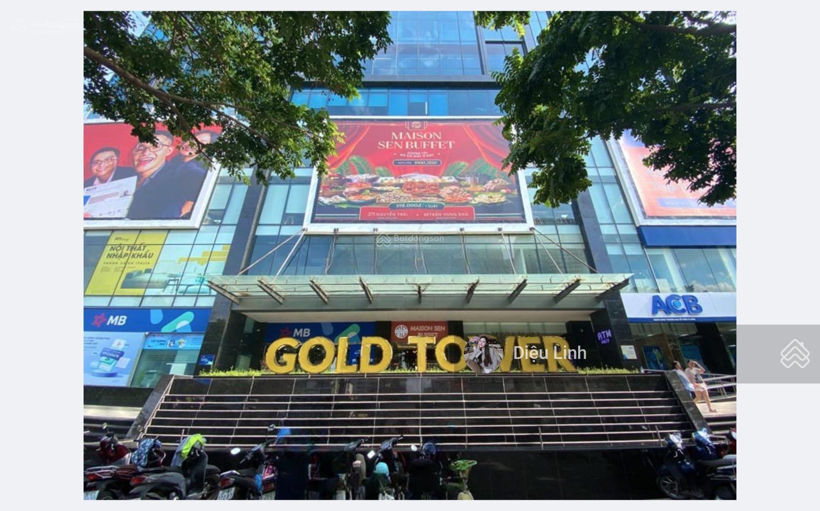 Chính chủ cho thuê văn phòng từ 100-1900m2 tòa Gold Tower 275 Nguyễn Trãi, Thanh Xuân, Hà Nội