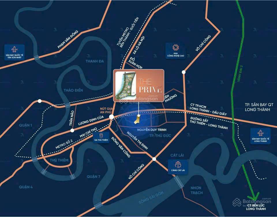 Bán dự án căn hộ hạng sang The Privé tại An Phú Thành Phố Thủ Đức, Giá bán Phrase 2 từ 119tr/m2.