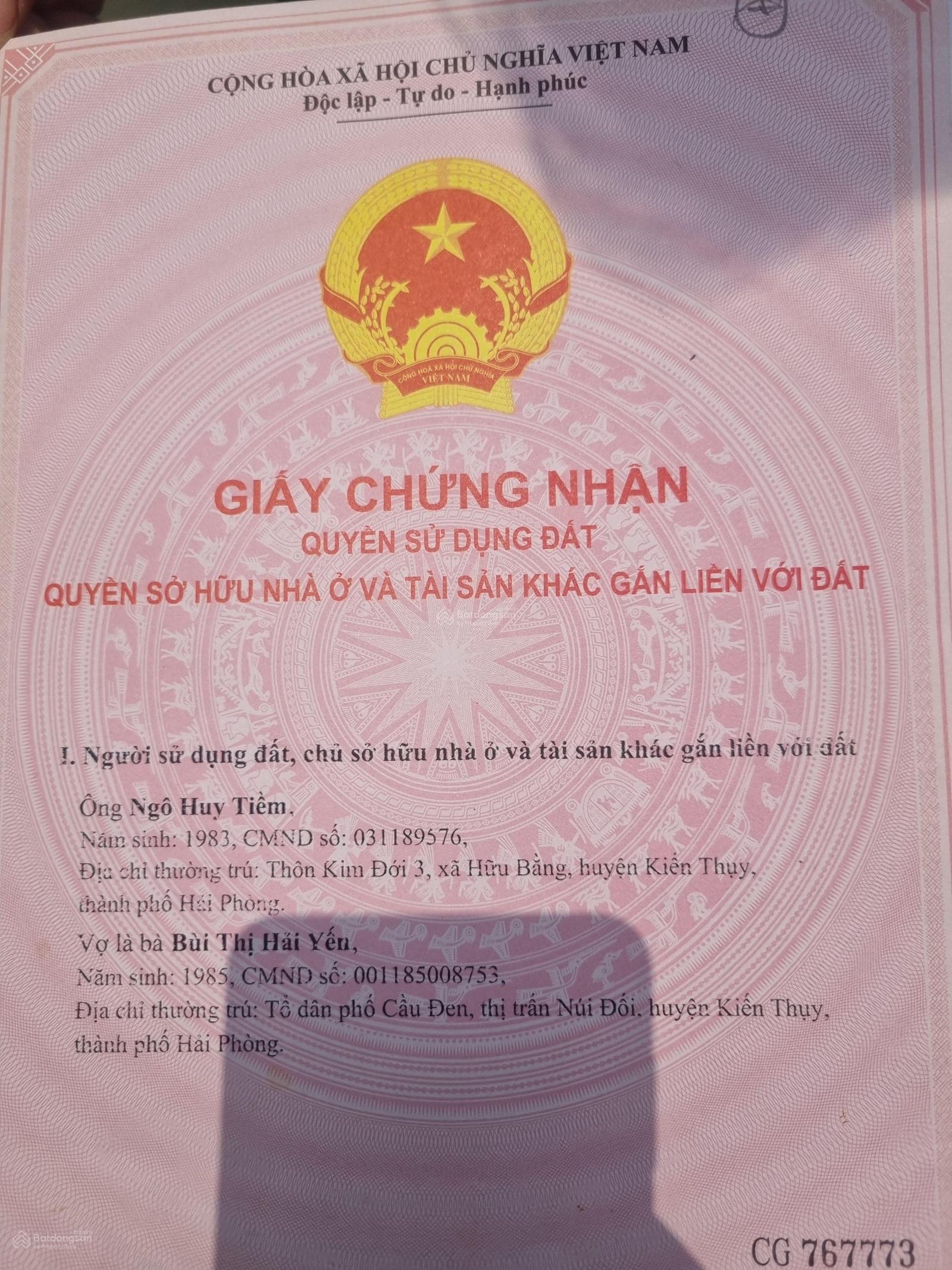 Rẻ nhất Lạng Côn Đông Phương Kiến Thụy. 130.3m2 ngang 5.5m giá 3ty150tr. Gần Vinhomes. Gần nhà ga