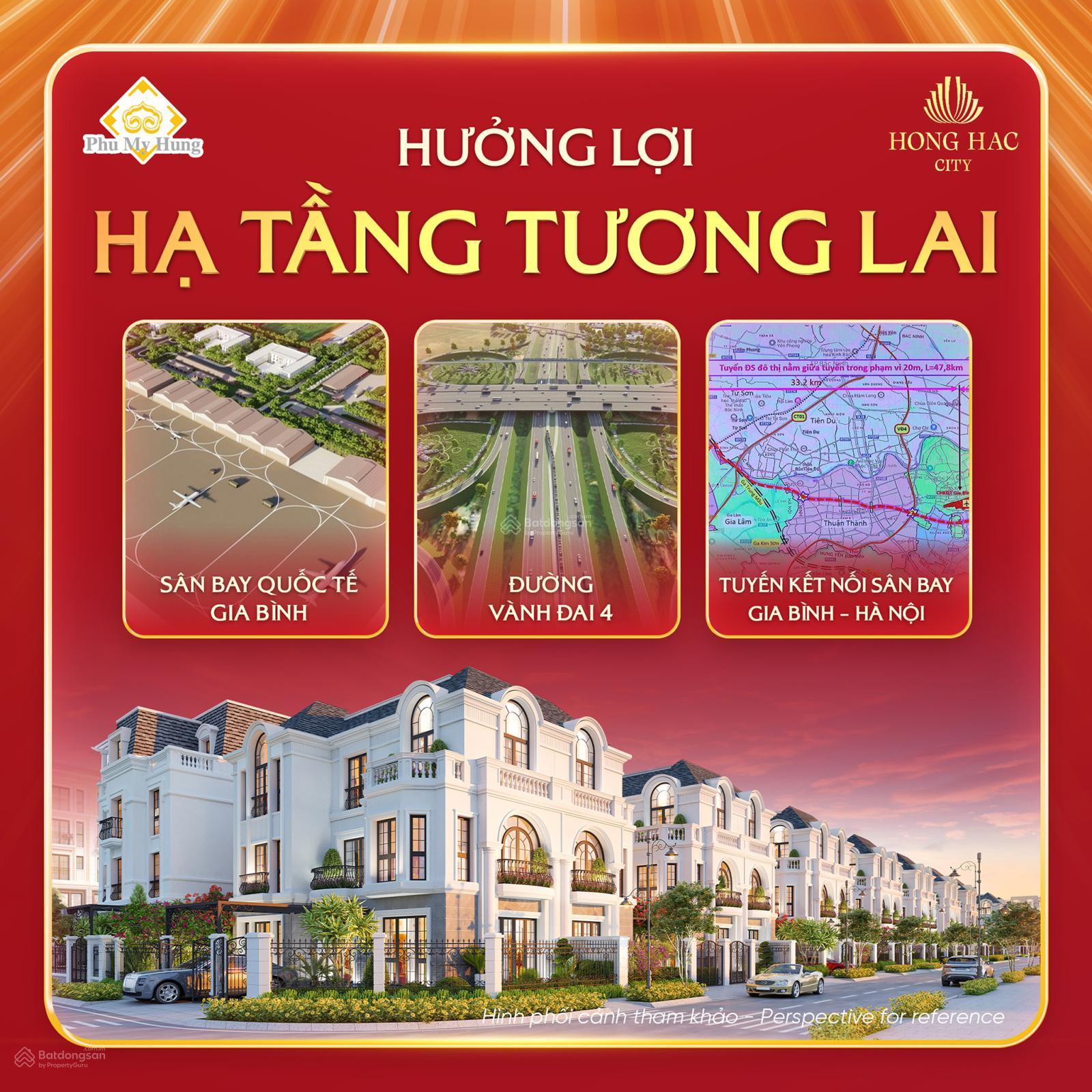 Bán suất biệt thự vườn tân cổ điển 300m2, 3 tầng tại KĐT Hồng Hạc, tiện ích cao cấp. Vay ưu đãi 0%
