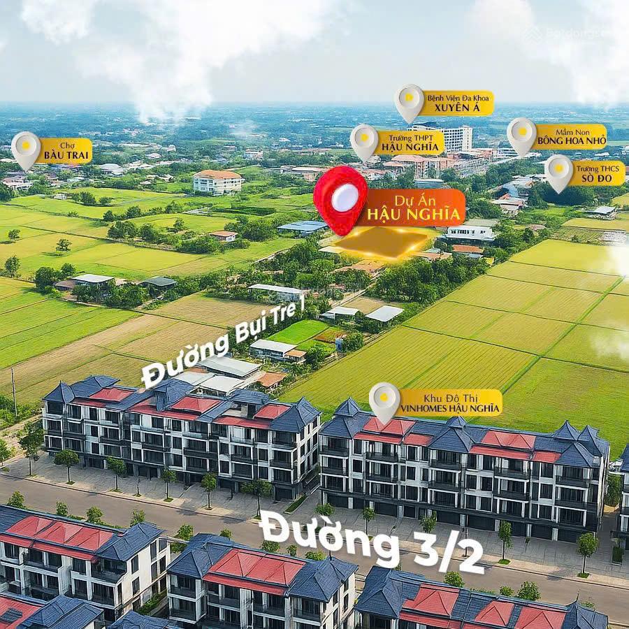 Bán đất ngay cạnh dự án Vinhomes Hậu Nghĩa - 160m2 - sổ riêng - giá 2 tỷ 900 - hổ trợ vay 70%