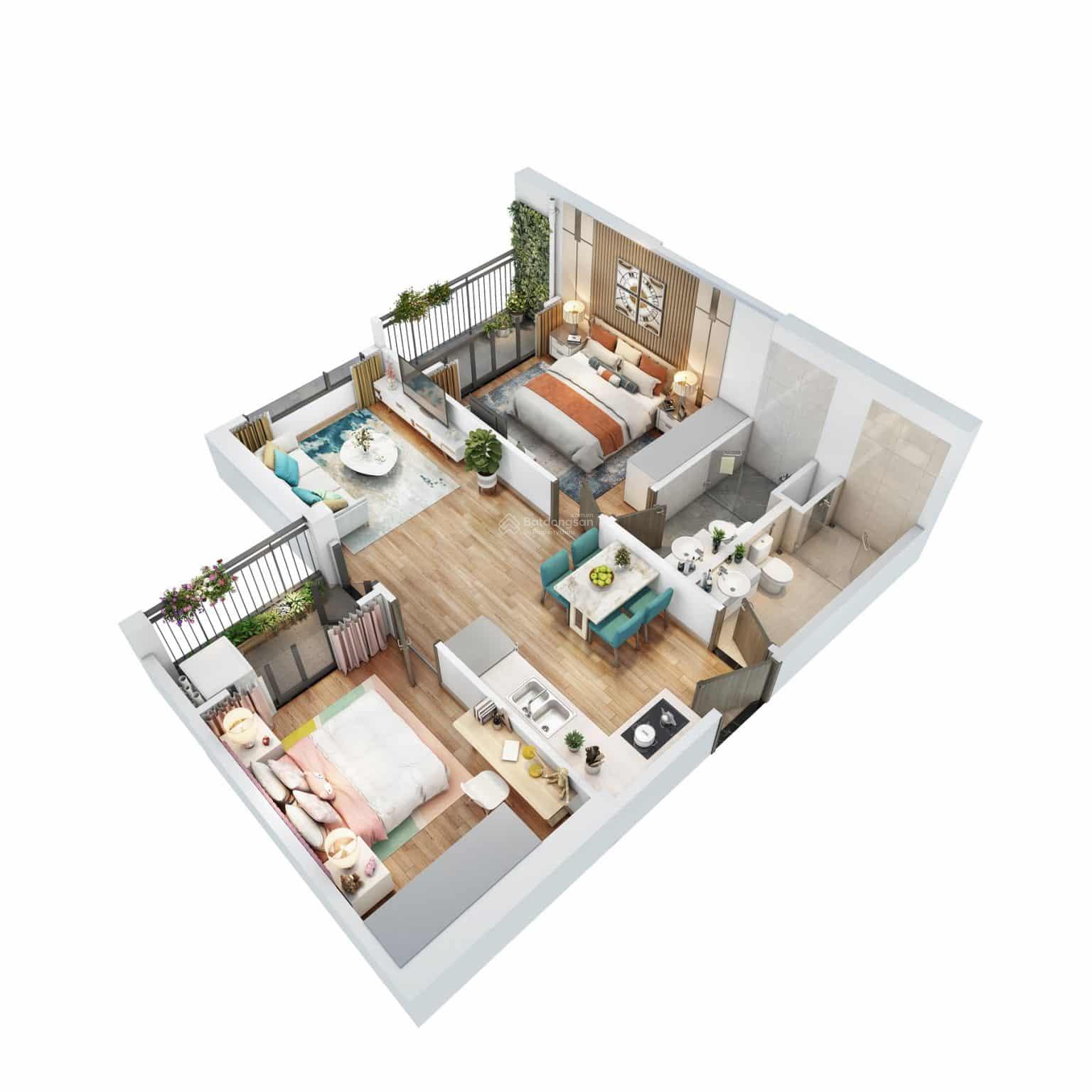 Bán gấp căn hoa hậu 2 ngủ 2WC khu Sakura giá 4 tỷ, view bể bơi siêu đẹp - Vinhomes Smart City