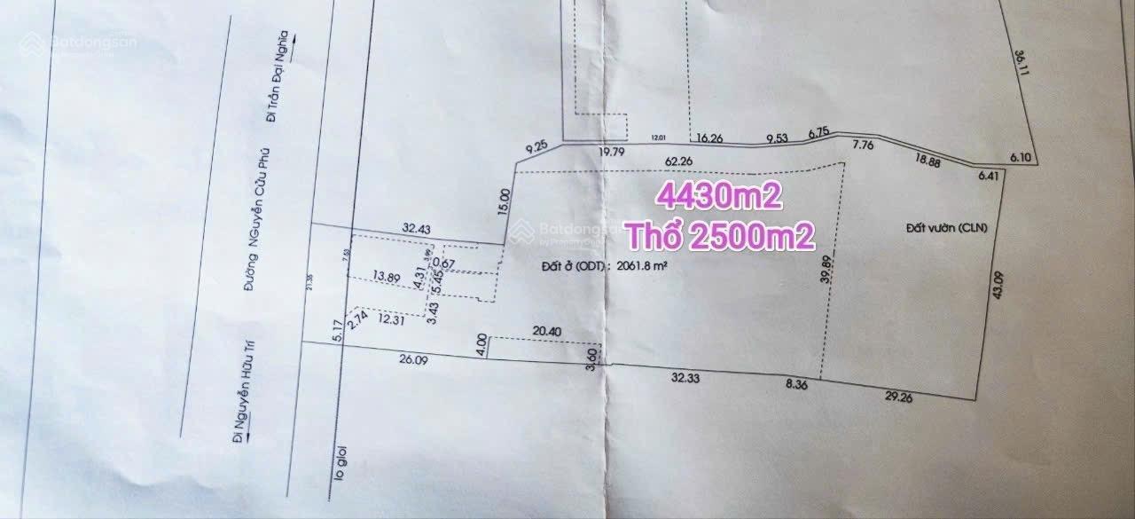 Bán đất 4430m2 Nguyễn Cửu Phú đối diện BV Phạm Ngọc Thạch