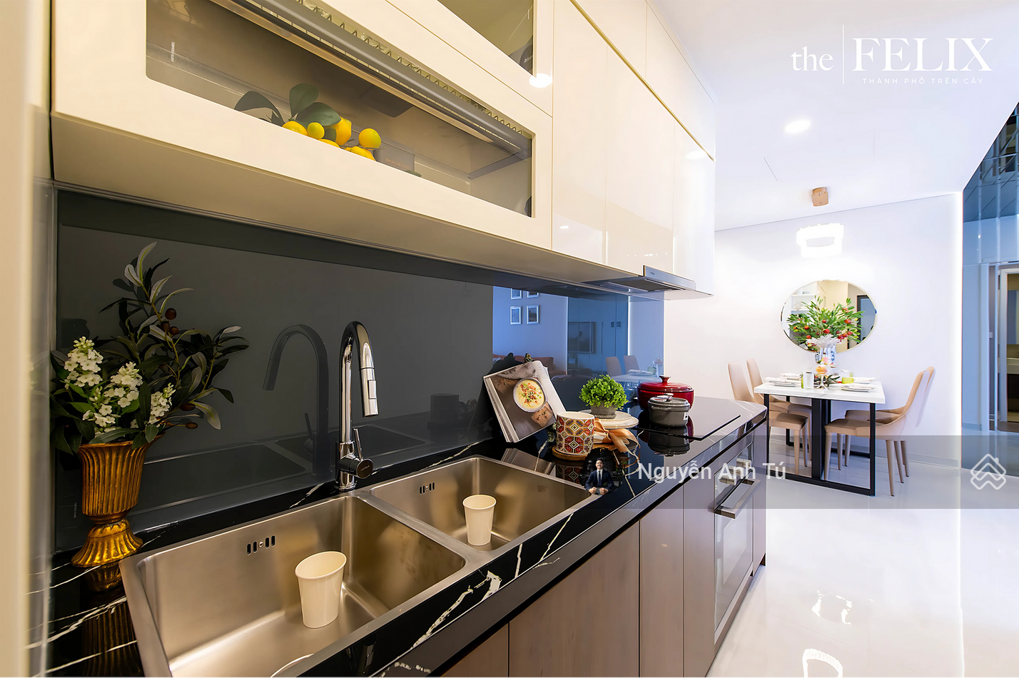 Bán căn hộ 2PN 70m2 dự án The Felix trung tâm TP Thuận An, căn góc, full nội thất từ 2,38 tỷ/căn