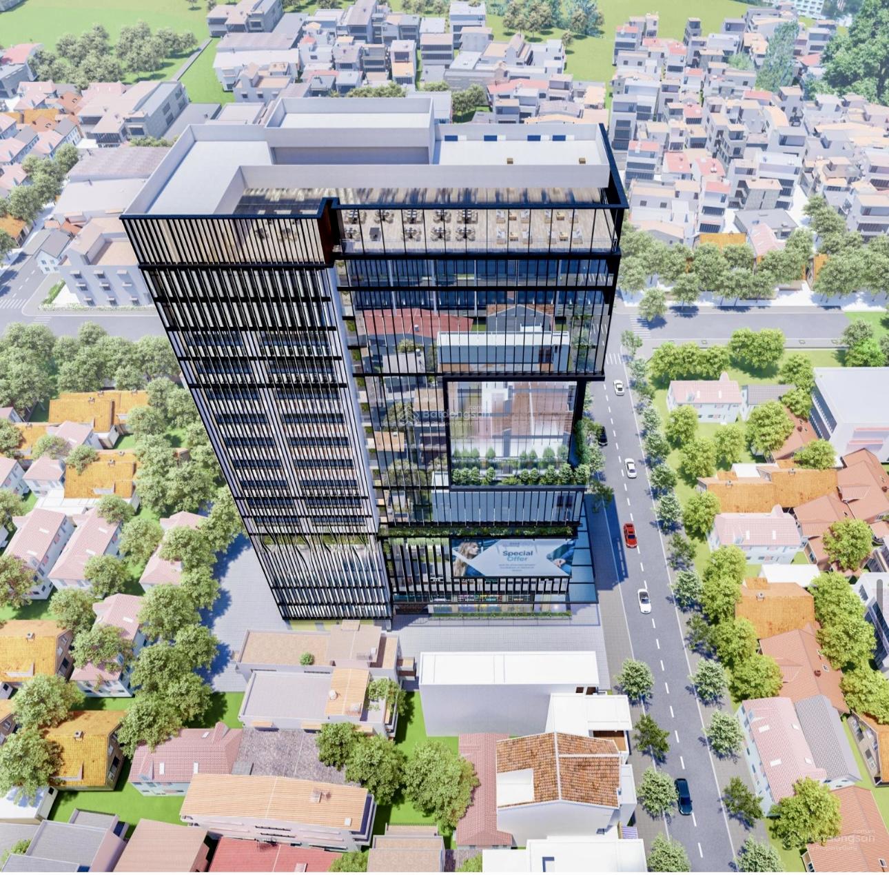 Bán dự án căn hộ, văn phòng thương mại cao 18 tầng 1 tum 2 hầm với giá siêu hời chỉ 350 triệu/m2