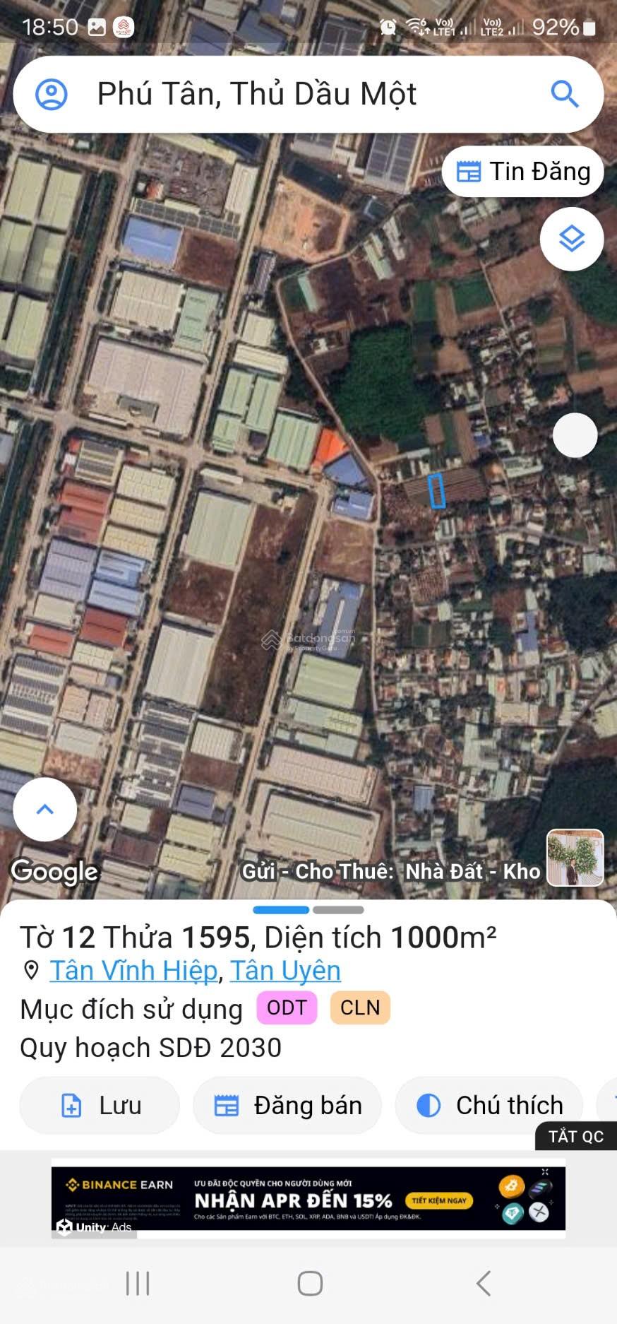 Chính chủ nhận cọc đất Tân Vĩnh Hiệp sát bên TP mới DT đẹp: 19 x 55m thổ cư 100m2 (tổng 1000m2)