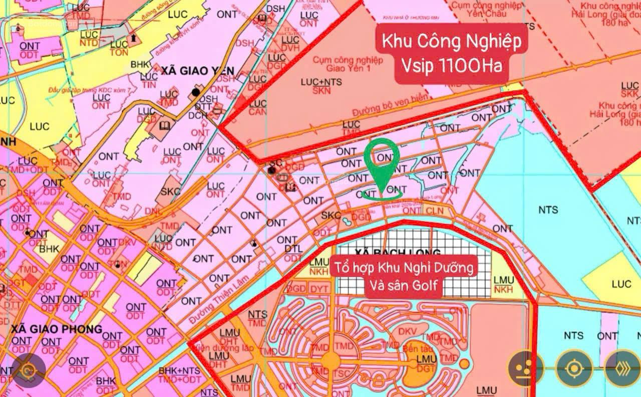 Chính chủ cần bán đất cạnh KCN Vsip Hải Long, Giao Thủy bao giá thị trường